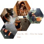 Pumpkin Dog Sweater Halloween Costume for Pets