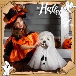 White Ghost Dog Costume for Halloween Parties