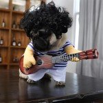 NACOCO Dog Guitar Costume for Fun Parties