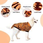 Tiger Costume for Large Dogs - Cute Hoodie