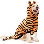 Tiger Costume for Large Dogs - Cute Hoodie