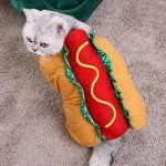 Funny Hot Dog Costume for Small & Medium Dogs