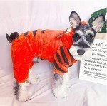 AIHANCH Soft Velvet Tiger Costume for Small Dogs