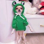 XIAOYU Warm Dog Hoodie Jumpsuit for Autumn Winter