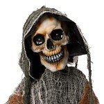 Animated Grim Reaper Decor with Illuminated Eyes