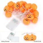 Pumpkin String Lights - 20 LED Halloween Decor