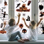 98pcs Halloween Window Stickers & Clings Set