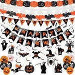 Reusable Halloween Decorations - Happy Halloween Banner Set