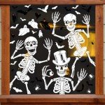 Halloween Window Stickers - 9 Reusable Sheets