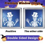 Halloween Window Stickers - 9 Reusable Sheets