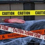 Jsdoin 30m Yellow Halloween Caution Tape