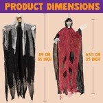 JOYIN 3-Piece Hanging Skeleton Halloween Decorations Set