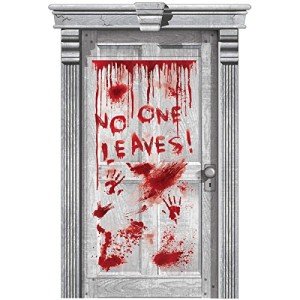 Amscan Halloween Door Decoration - No One Leaves