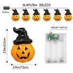 Jsdoin 20 LED Pumpkin String Lights for Halloween