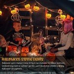 Jsdoin 20 LED Pumpkin String Lights for Halloween