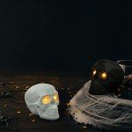 Halloween LED Skull Decor - Set of 2