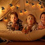 Jsdoin 20 LED Pumpkin String Lights for Halloween