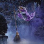 71-inch Flying Witch Broom Halloween Outdoor Decor