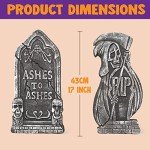 5-Pack Halloween Foam Tombstone Decorations with Stakes