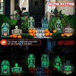 6 Pack Fluorescent Halloween Graveyard Decorations