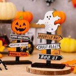 AWAVM Halloween Table Decor Set: Pumpkins & Ghosts