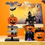 AWAVM Halloween Table Decor Set: Pumpkins & Ghosts