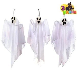 3-Pack Halloween Ghosts Hanging Decorations 65 cm