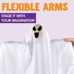 3-Pack Halloween Ghosts Hanging Decorations 65 cm