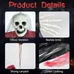 Set of 3 Hanging Ghost Halloween Decorations