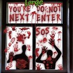 Realistic Bloody Halloween Window Stickers