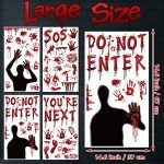 Realistic Bloody Halloween Window Stickers