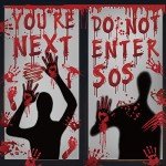 Realistic Bloody Halloween Window Stickers