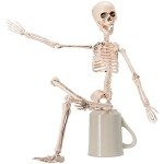 Life-Size Poseable Skeleton Halloween Party Decor