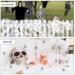 Stretchable Halloween Spider Web Decoration with Spiders