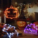 Halloween Window Lights: Pumpkins, Ghosts & Bats