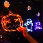 Halloween Window Lights: Pumpkins, Ghosts & Bats