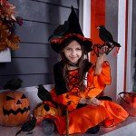 3 Realistic Black Crow Decorations for Halloween