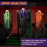 3-Piece Hanging Grim Reaper Halloween Decoration Set