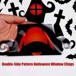 Halloween Window Stickers Set: Bats & Spiders