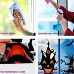 Halloween Window Stickers Set: Bats & Spiders