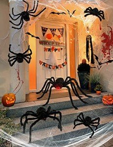 HOPOCO Halloween Plush Spider Set - 6 Sizes