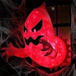 Inflatable Flying Ghost with LED Halloween Decor