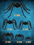 HOPOCO Halloween Plush Spider Set - 6 Sizes
