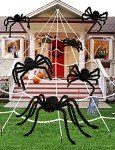 HOPOCO Halloween Plush Spider Set - 6 Sizes