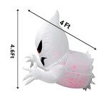 Inflatable Flying Ghost with LED Halloween Decor