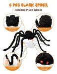 HOPOCO Halloween Plush Spider Set - 6 Sizes