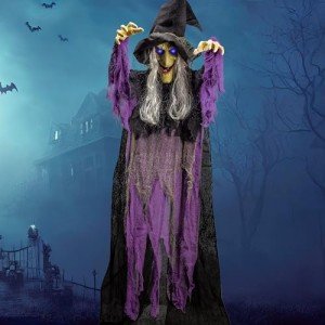 Animated Hanging Witch 182.9cm with Sound Activation