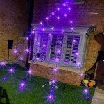 Eambrite Halloween Giant Black Spider Web Lights