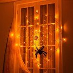 Eambrite Halloween Spider Web Lights - Spooky Decor