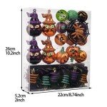 Halloween 24-Piece Decorative Shatterproof Ornaments Set
